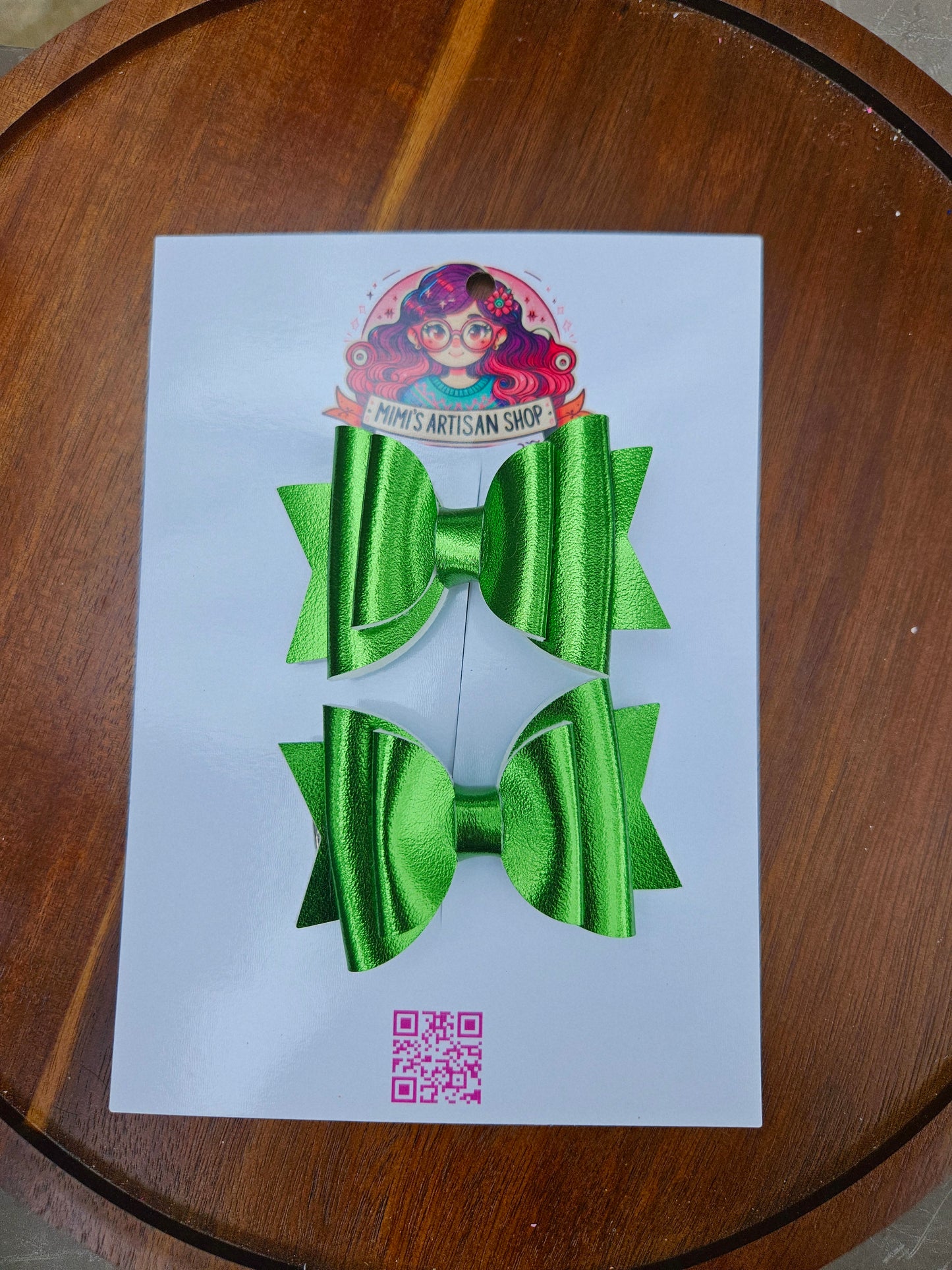 Green pigtails set MimisArtisanShop