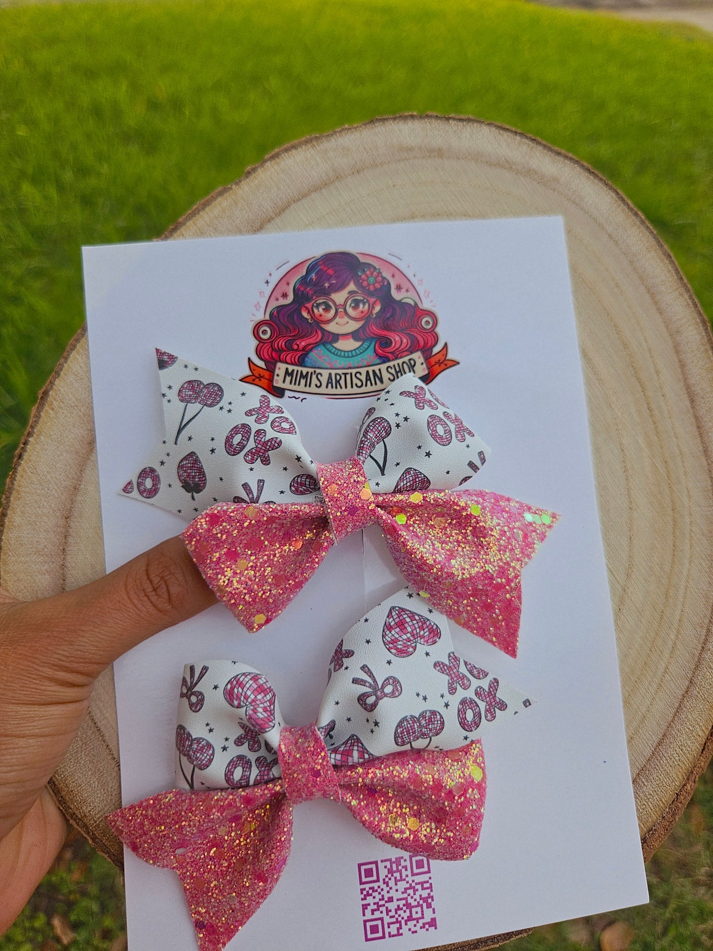 3inch Pink pigtails