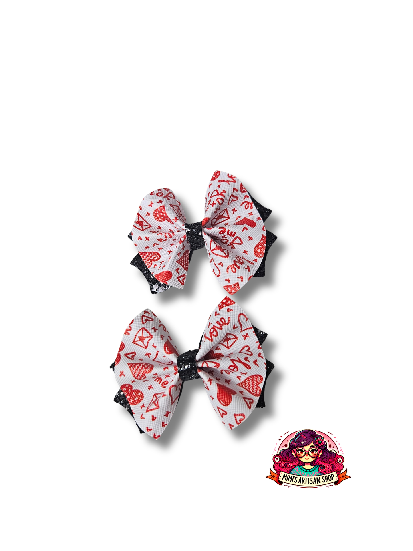 valentines day pigtail set