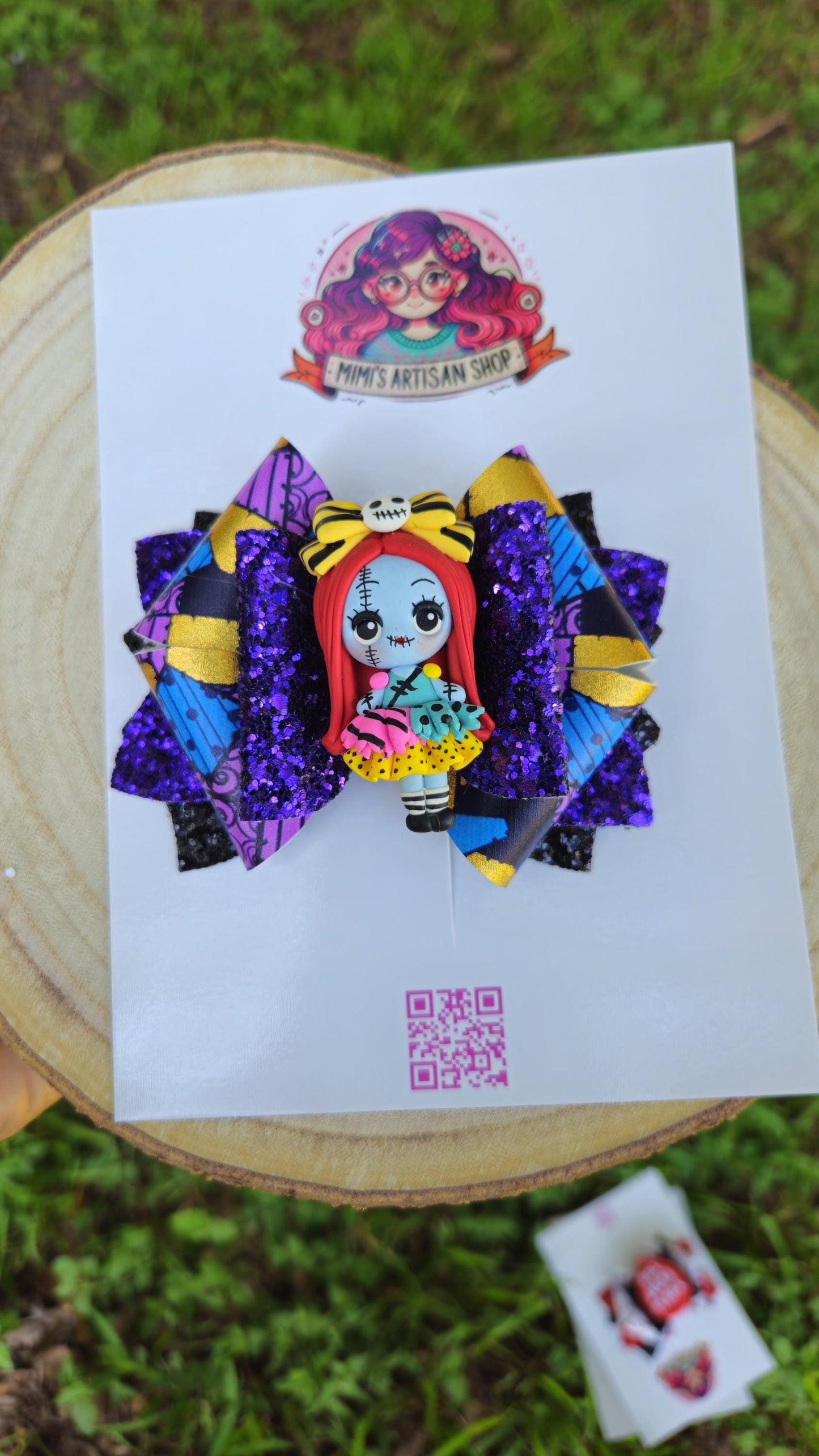 Spooky patchwork doll