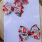 Chrismas hairbow, holidays, pigtail sets, holiday hairbows, green red