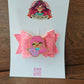 Mermaid pink hairbow MimisArtisanShop