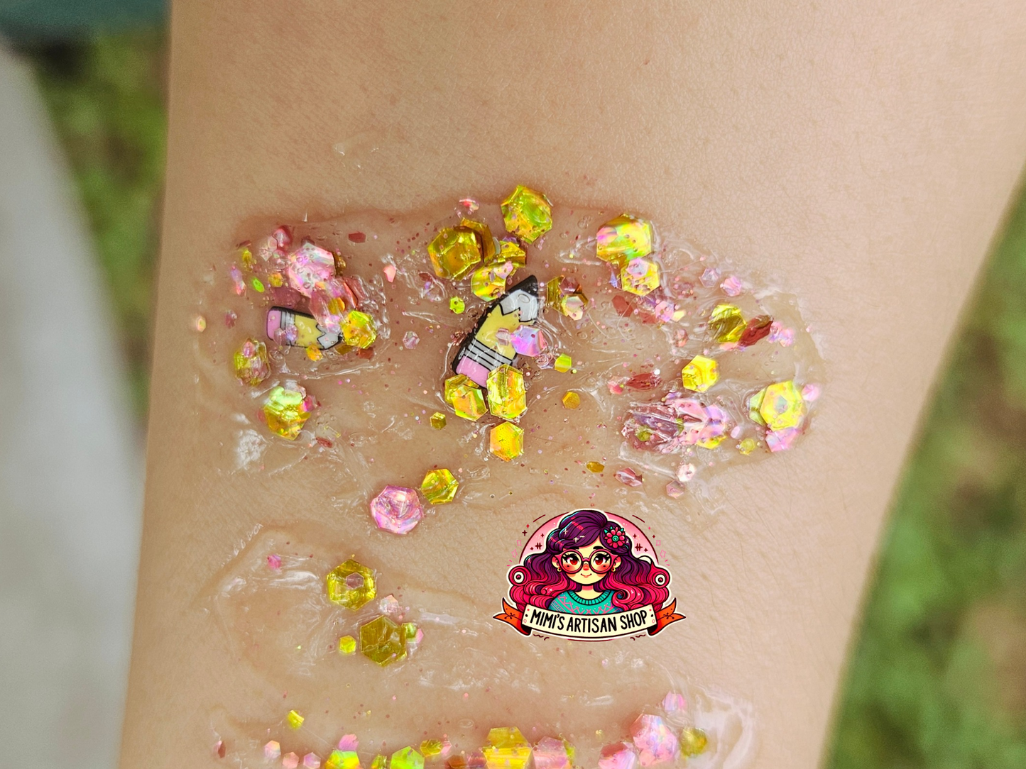 Back to school glitter hair gel MimisArtisanShop