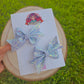 Blue pigtail set MimisArtisanShop