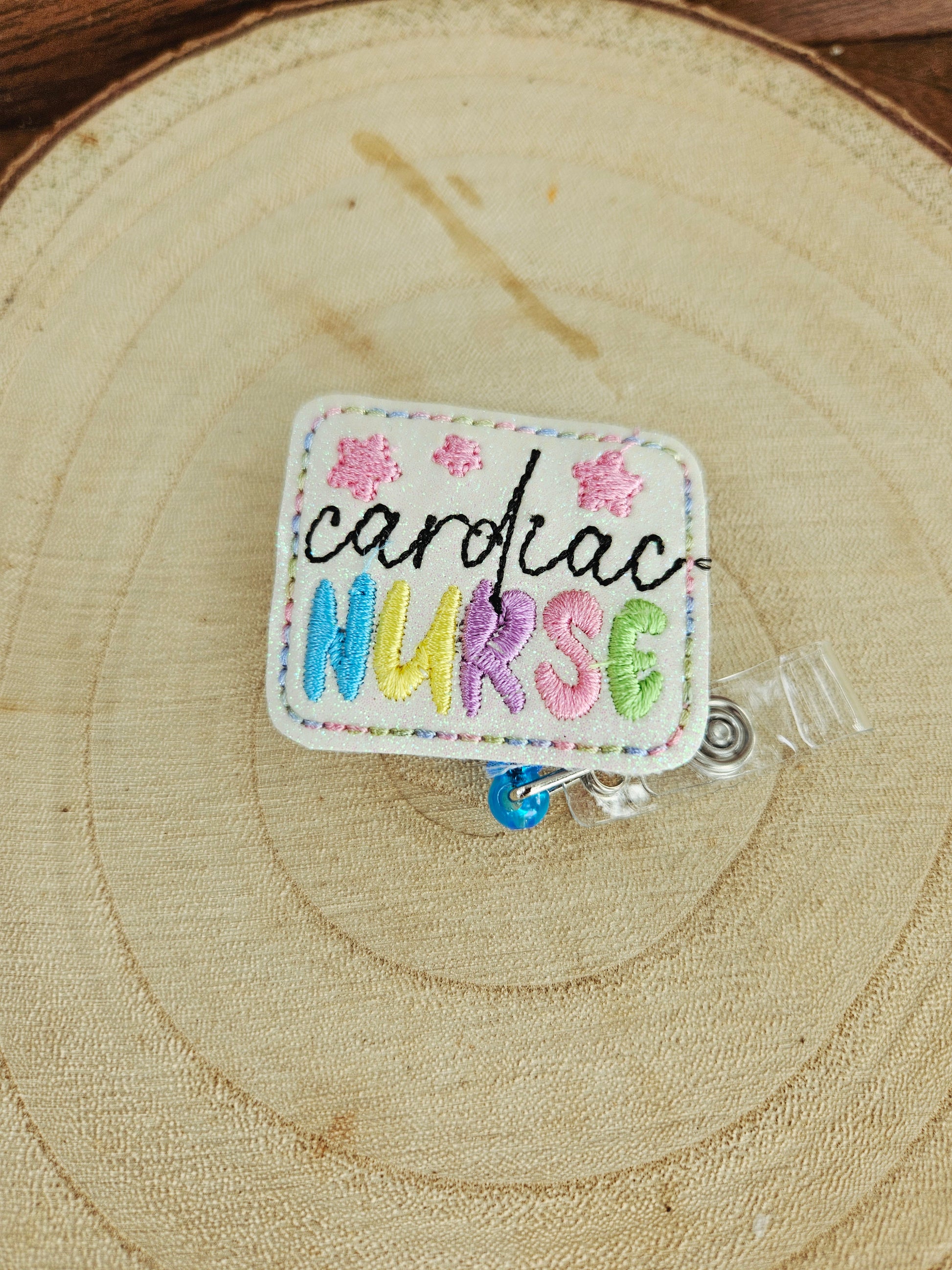 Cardiac nurse badge reel MimisArtisanShop