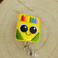 Crayon box badge reel MimisArtisanShop