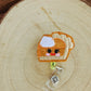 Pumpkin pie badge reel MimisArtisanShop