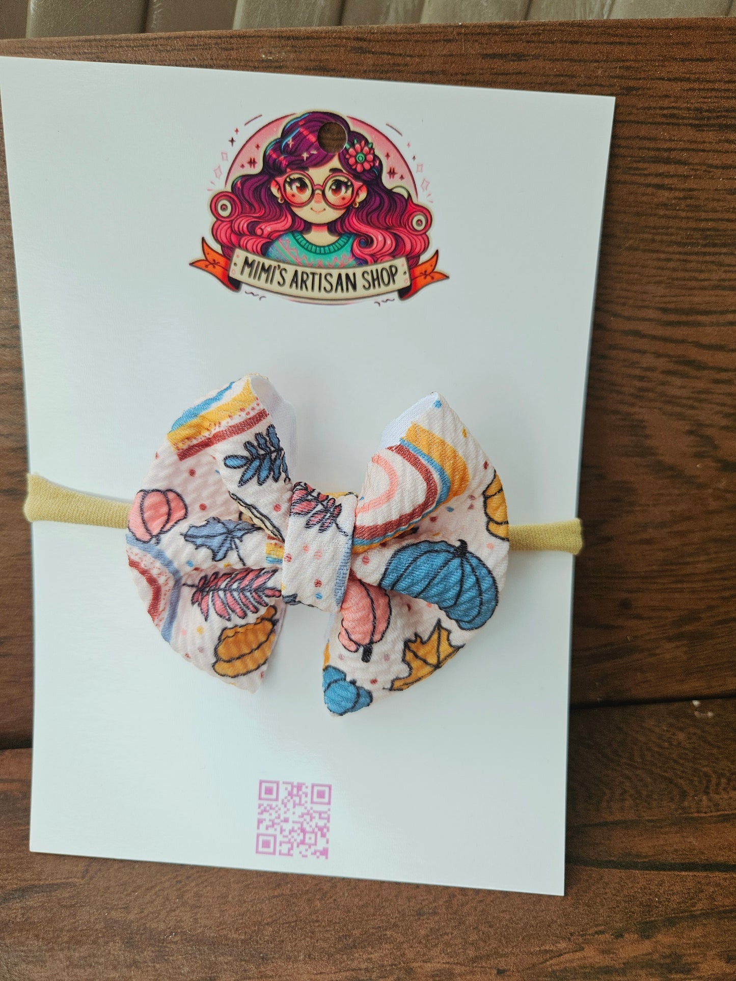Fall baby hairbow MimisArtisanShop