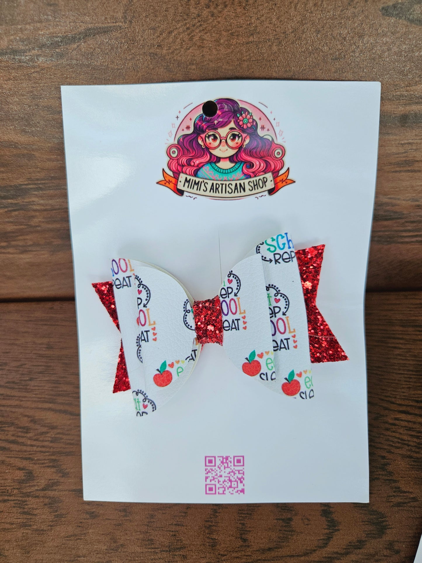 Back to school hairbow MimisArtisanShop