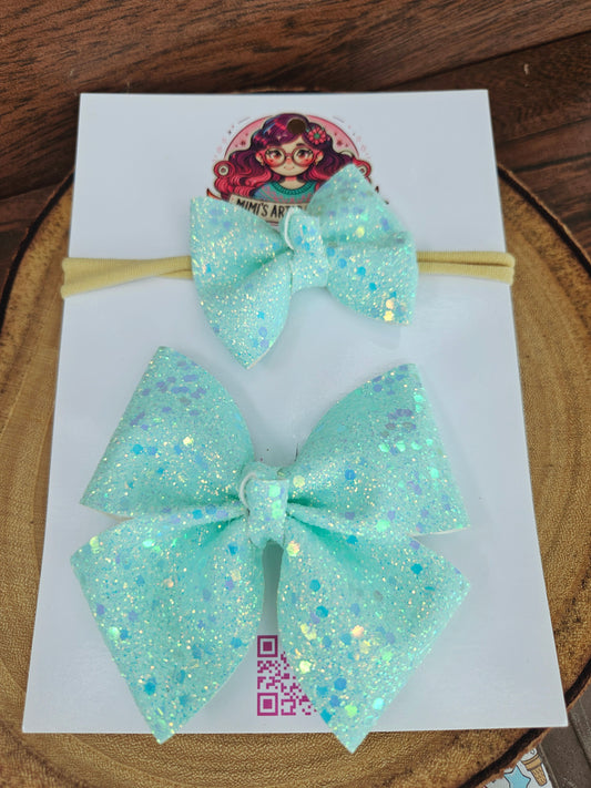 Sisters set hairbows MimisArtisanShop