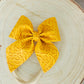 Mustard baby bow MimisArtisanShop