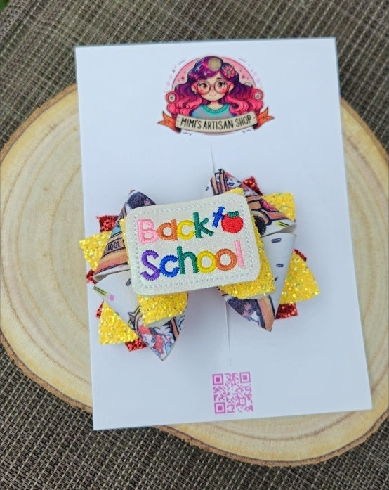 back to school hairbow