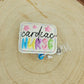 Cardiac nurse badge reel MimisArtisanShop