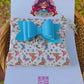 coin purse with butterfly accents and a cute blue bow