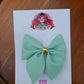 Mint green hairbow MimisArtisanShop