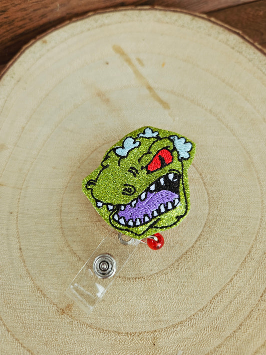 Reptar badge reel MimisArtisanShop